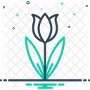 Tulip Spring Blooming Bunch Icon