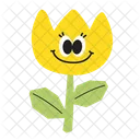 Tulipan Feliz Flor Icono