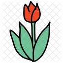 Tulipano Fiore Foglia Icon