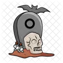 Tumba y calavera  Icono