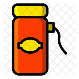 Tumbler Icon - Download in Colored Outline Style