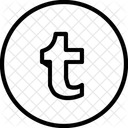 Tumblr Soziale Medien Logo Symbol