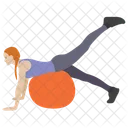 Tummy Exercise Aerobics Stretch Muscle Icon