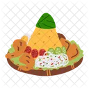 Tumpeng Indonesian Food Food Dish Icon