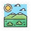 Tundra Landscape Nature Icon