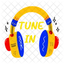Tune In Headphones Headset Icon