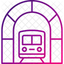 Tunel Transporte Ferrovia Ícone