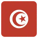 Tunesien Flagge Symbol