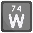 Tungsten Periodic Table Chemists Icon