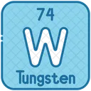 Tungsten Chemistry Periodic Table Icon