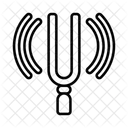Tuning Fork Frequency Resonance Icon