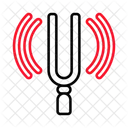 Tuning Fork Frequency Resonance Icon