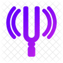 Tuning Fork Frequency Resonance Icon