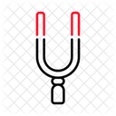 Tuning Fork Wave Propagation Vibration Icon