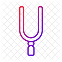 Tuning Fork Wave Propagation Vibration Icon