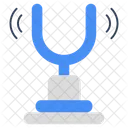 Tuning Fork Acoustic Resonator Music Instrument Icon