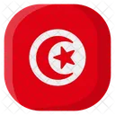 Tunisia Flag Country Icon