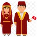 Tunisian Outfit Tunisian Clothing Cultural Dress Icon
