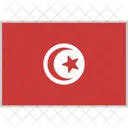 Tunisie Drapeau Pays Icône