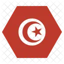 Tunisie Nationale Pays Icône