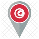 Tunisie Drapeau Icône