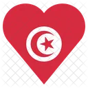 Tunisie Drapeau Pays Icône