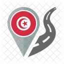 Tunisie Drapeau Icône