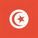 Tunisie Drapeau Monde Icône