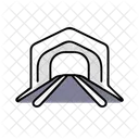 Tunnel Construction Underground Icon