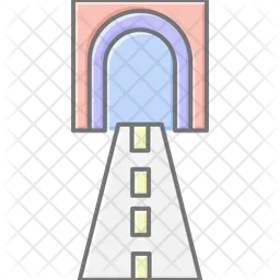 Tunnel-Eingangsschild  Symbol