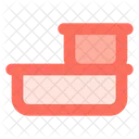 타파웨어 식사 상자 식품 용기 아이콘
