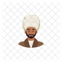 Turban Man Beard Icon