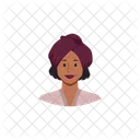 Turban Woman Poised Icon
