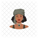 Turban Cloth Green Icon