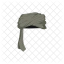 Turban Fabric Green Icon