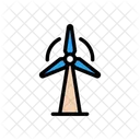 Turbina Molino De Viento Potencia Icono