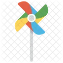 Pinwheel Turbine Paper Icon