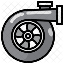 Turbo Icon - Download in Colored Outline Style