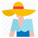 Sol Sombrero Verano Icon