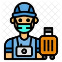 Turista Viagem Homem Ícone