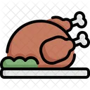 Truthahn Gegrillt Grill Icon