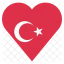 トルコ、国旗、国 アイコン