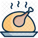 Turkey Chicken Fry Chicken Icon