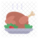 Turkey Dinner Christmas Dinner Icon