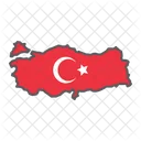 Turkey Country Geograpgy Icon