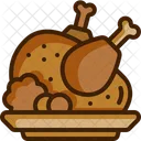Turkey Meal Roast Chicken Icon