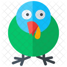 Turkey Bird Flat Icon  Icon