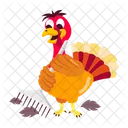 Turkey Cartoon Turkey Stickers Cute Turkey Icon