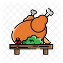 Turkey Roasted Feast Icon