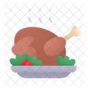 Turkey Dinner Christmas Dinner Icon